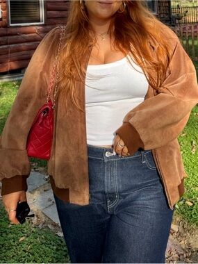 Paul Stuart Chestnut Brown Suede Jacket